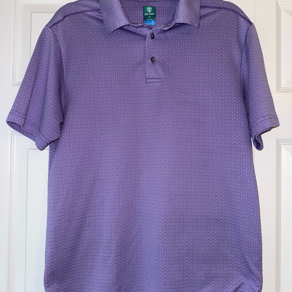 Pro Tour Cool Play Purple Polo Golf Shirt